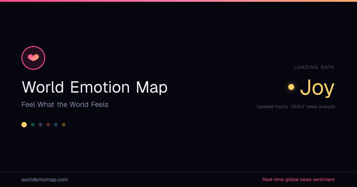 World Emotion Map — Feel What the World Feels